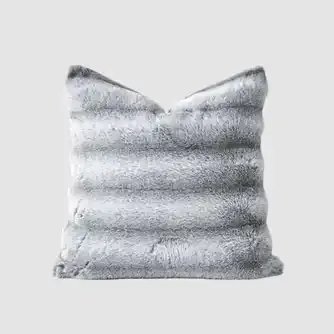 Urban Loft Lumi Ribbed Faux Fur Cushion