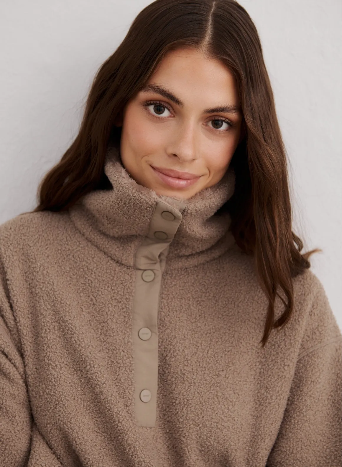 Espresso Polar Fleece Long Sleeve