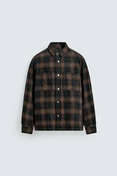 QUILTED CHECK OVERSHIRT