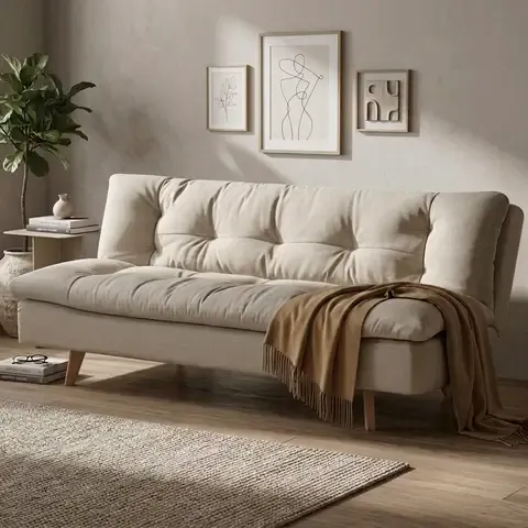 Futón Elgin Beige 182x91x80 cm