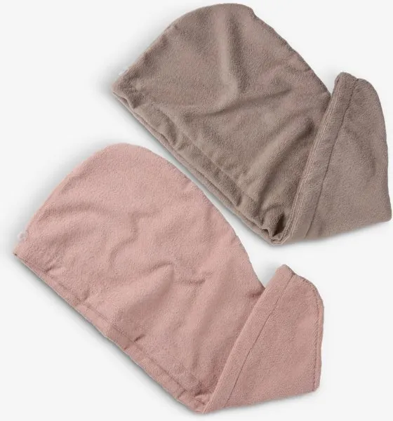 Haartulband TUNADAL 2st/pk zand/roze