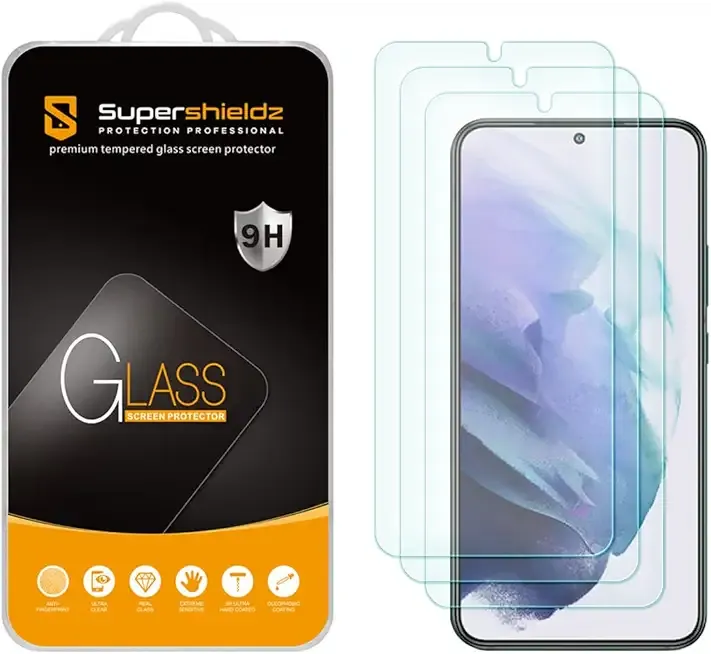 Supershieldz (3 Pack) Designed for Samsung Galaxy S22 5G (6.1 inch) Tempered Glass Screen Protector, Anti Scratch, Bubble Free