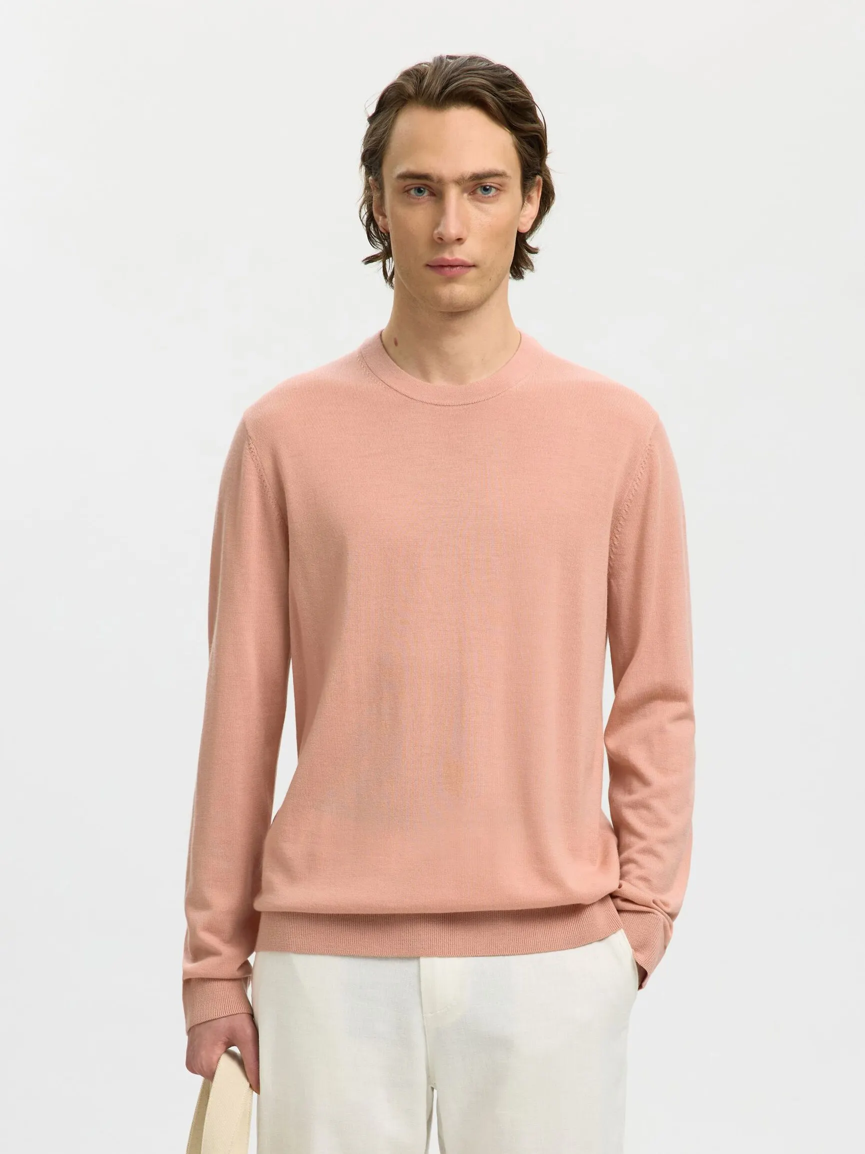 100 % MERINOULL CREW NECK-GENSER