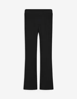 Leggings - Taglio svasato - nero