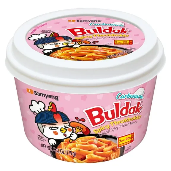 Best seller Samyang Topokki Carbo Hot Chicken Bowl - Buldak Tteokbokki (179g) $4.00