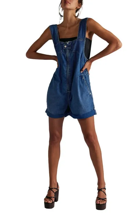 Free People Jude Cotton Shortalls