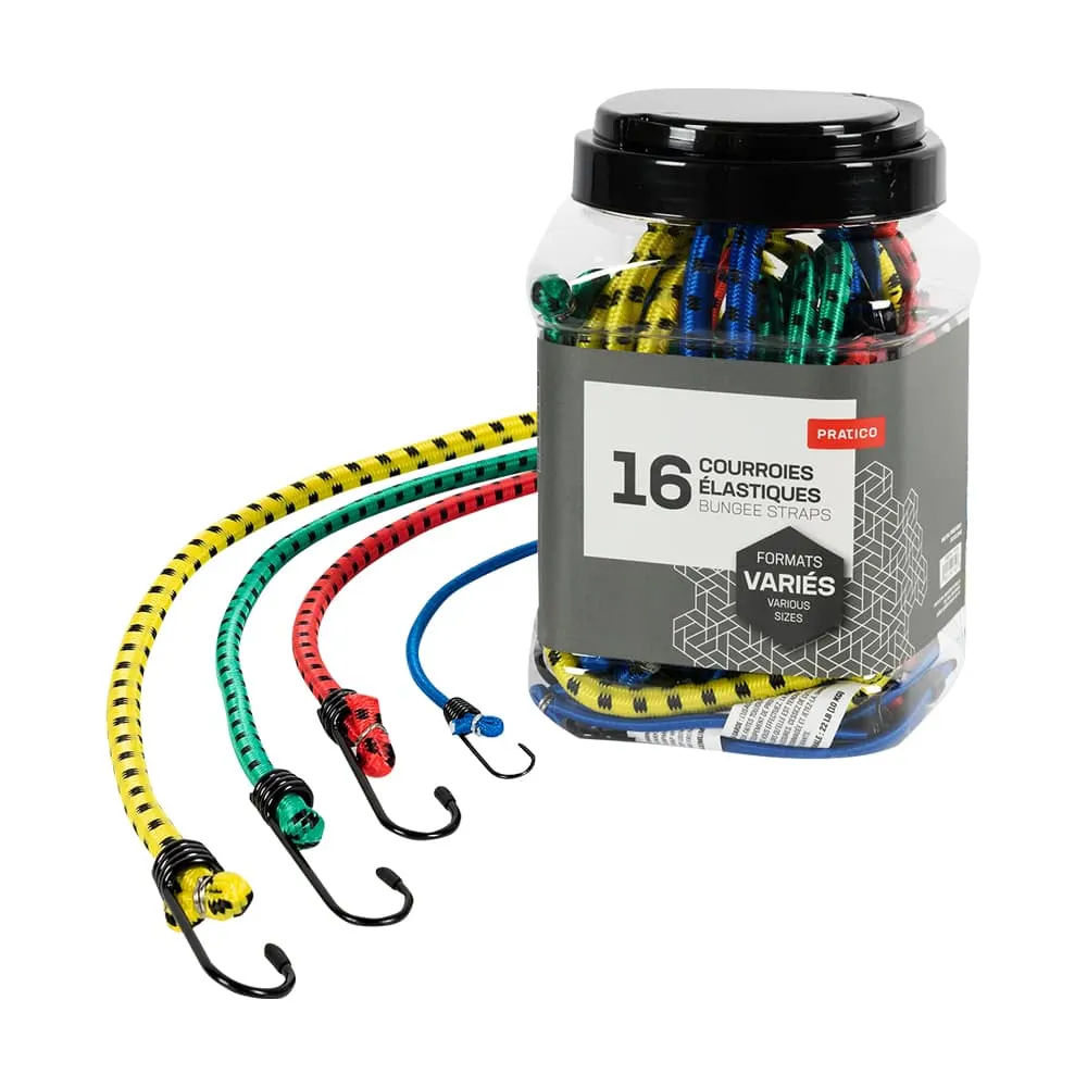 Ensemble de 16 courroies élastiques