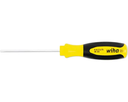 Plochý šroubovák Wiha 2,5x75mm s kulatou čepelí