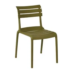 Stapelbare tuinstoel Napoli - groen - 83x55x48 cm