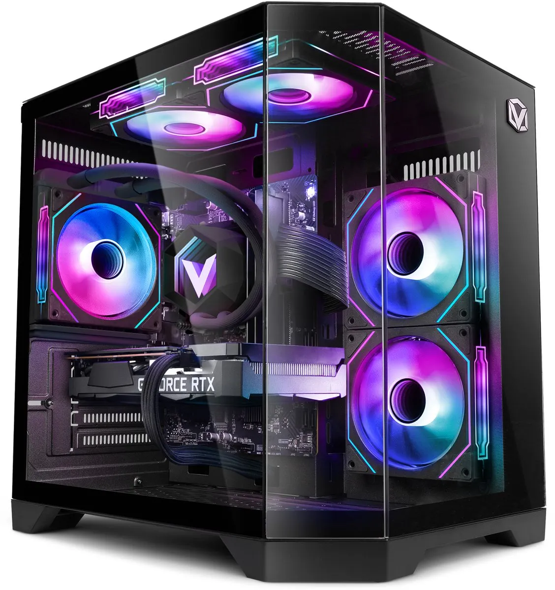 Vibox Gaming PC - Ryzen 7 5700X - RTX 3050 - 16GB RAM - 500GB SSD - Windows 11 - WiFi 6 + Bluetooth 5.4 - Waterkoeling
