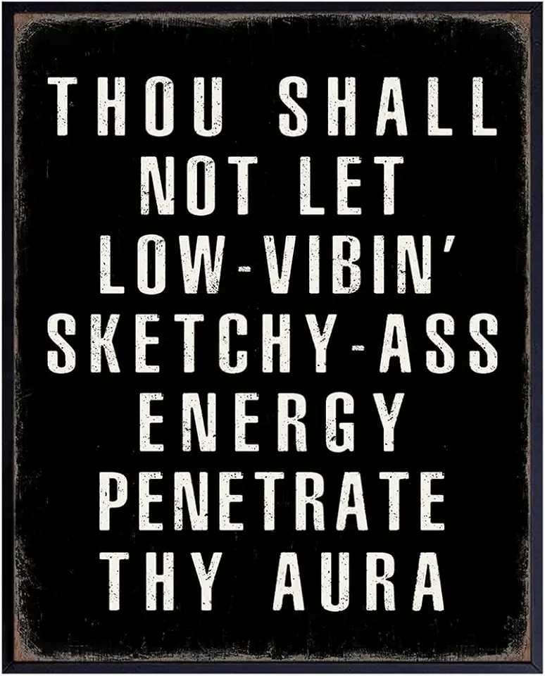 Motivation Quotes Wall Art - Funny Quotes Wall Art & Decor - Funny Sayings Wall Decor - Positive Poster - Entrepreneur Gifts - Home Office Decor - Man cave Sign - Inspiration - UNFRAMED 8x10 Print