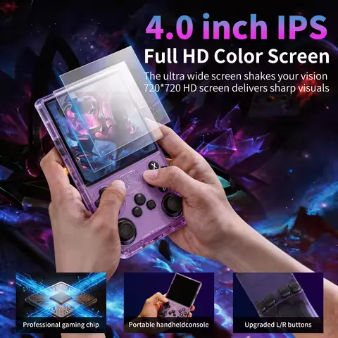 GAMINJA Retro Handheld Video Game Console WiFi 0‑lag Global Online Battle Download Games Via Official APP Retro Video Game Player Gift