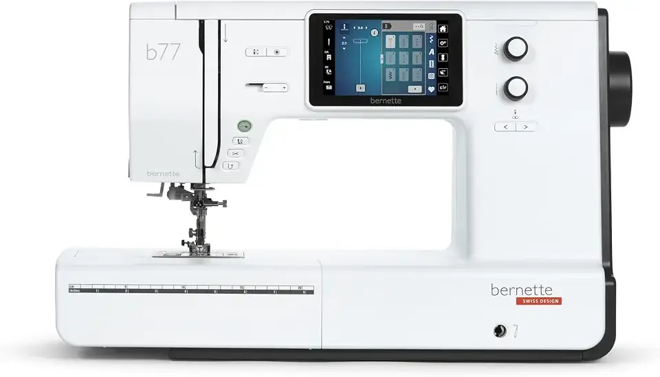 Bernette B77 with 8-Piece Feet Set Included - Versatile Machine for All Skill Levels - Effortless Stitching & Quality Craftsmanship Unleashes Creative Possibilities | Redefine Your Sewing Experience