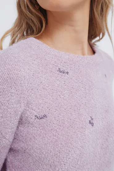 Jersey chenilla cerezas