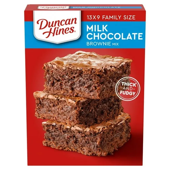 Duncan Hines Brownie Mix, Milk Chocolate Flavored, 18 oz.
