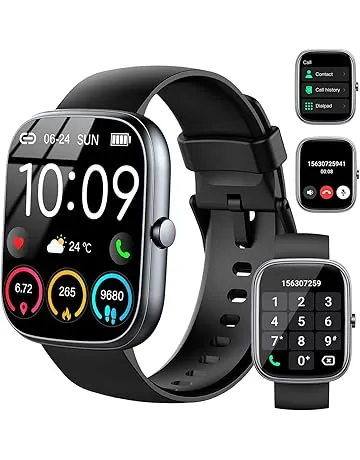 Smart Watch (Answer/Make Call), 2025 HD 1.91" Smartwatch for Men Women, 112+ Sports Modes Fitness Activity Tracker, Calories/Heart Rate/Sleep Monitor, IP68 Waterproof Step Counter for Android iOS