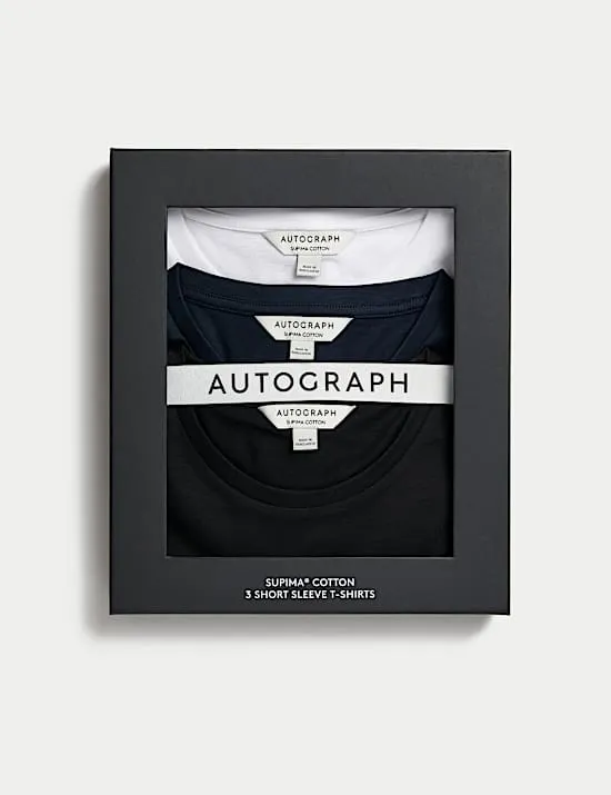 3er-Pack T-Shirts aus Supima®-Baumwolle