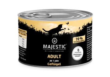 MAJESTIC mit Geflügel für Katzen 6 x 200 g