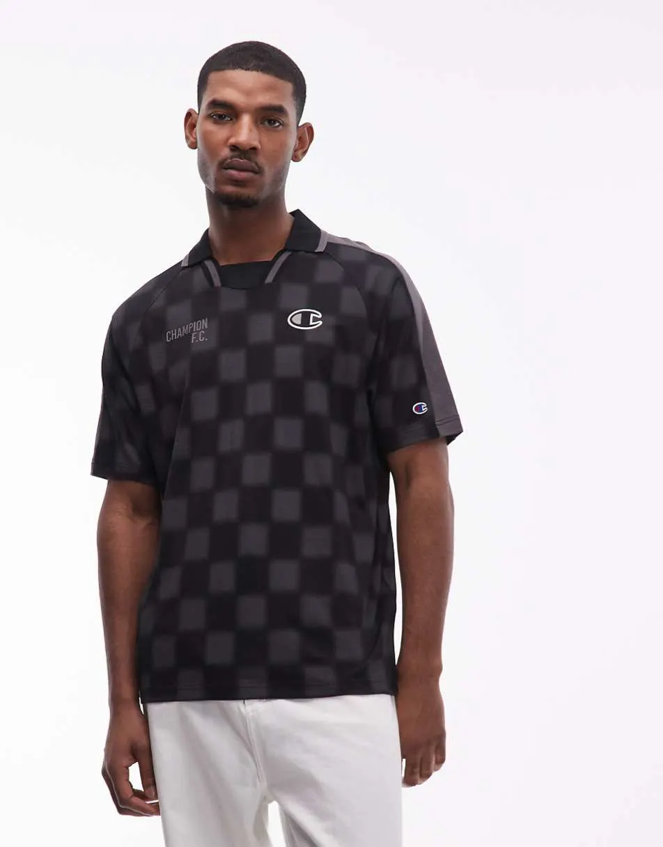 Champion Soccer polo in black