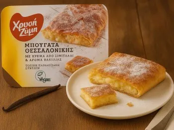 Bougatsa smetanová s příchutí vanilky