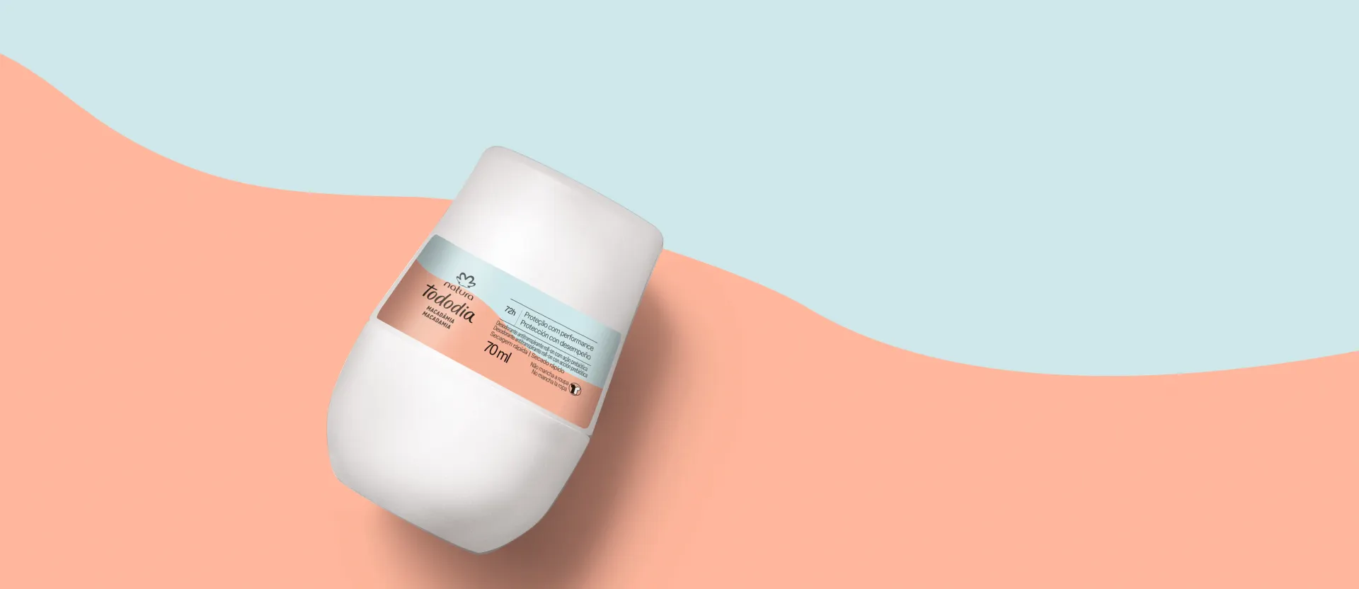Desodorante Antitranspirante Roll-on Tododia Macadâmia