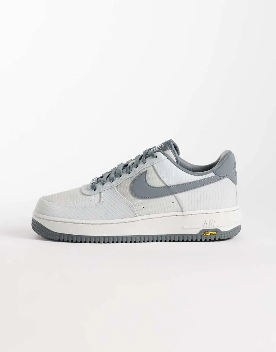 Nike Air Force 1'07 Vibram trainers in grey and white