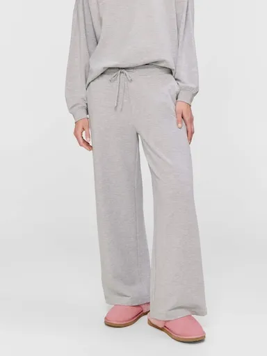 Grey Heritage Wide Leg Track Pant