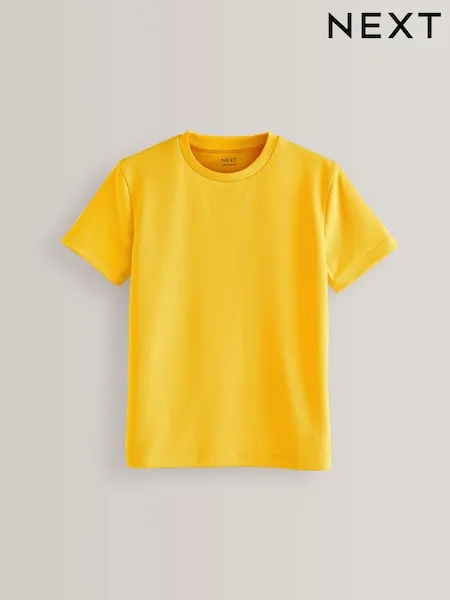 Yellow Single Sports T-Shirt (3-16yrs)