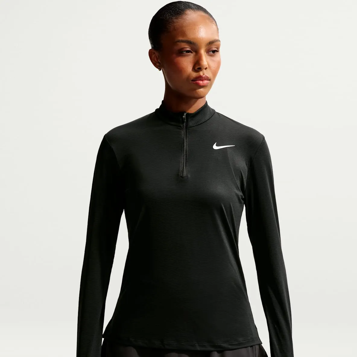 Dri-FIT golfoverdel med glidelås i halsen til dame