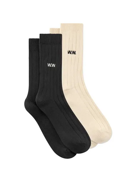 WWDakota 2 Pack Sock Turtledove/Gray Pinstripe