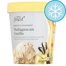Tesco Finest Mdgscan Vanilla Ice Cream 500Ml