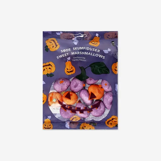 Gresskar- og hodeskallemarshmallows - Vaniljesmak
