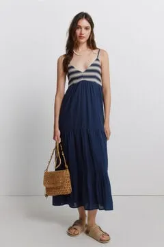 Vestido tirantes crochet