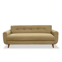 Sofa 3 Plazas Capitonado Athenas Beige