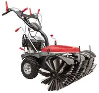 Kehrmaschine SC2200PE mit Sammelbehälter und Schneeschild