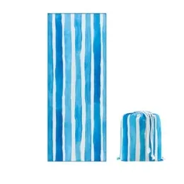 Ovela Sand-Free Quick-Dry Beach Towel (Blue)
