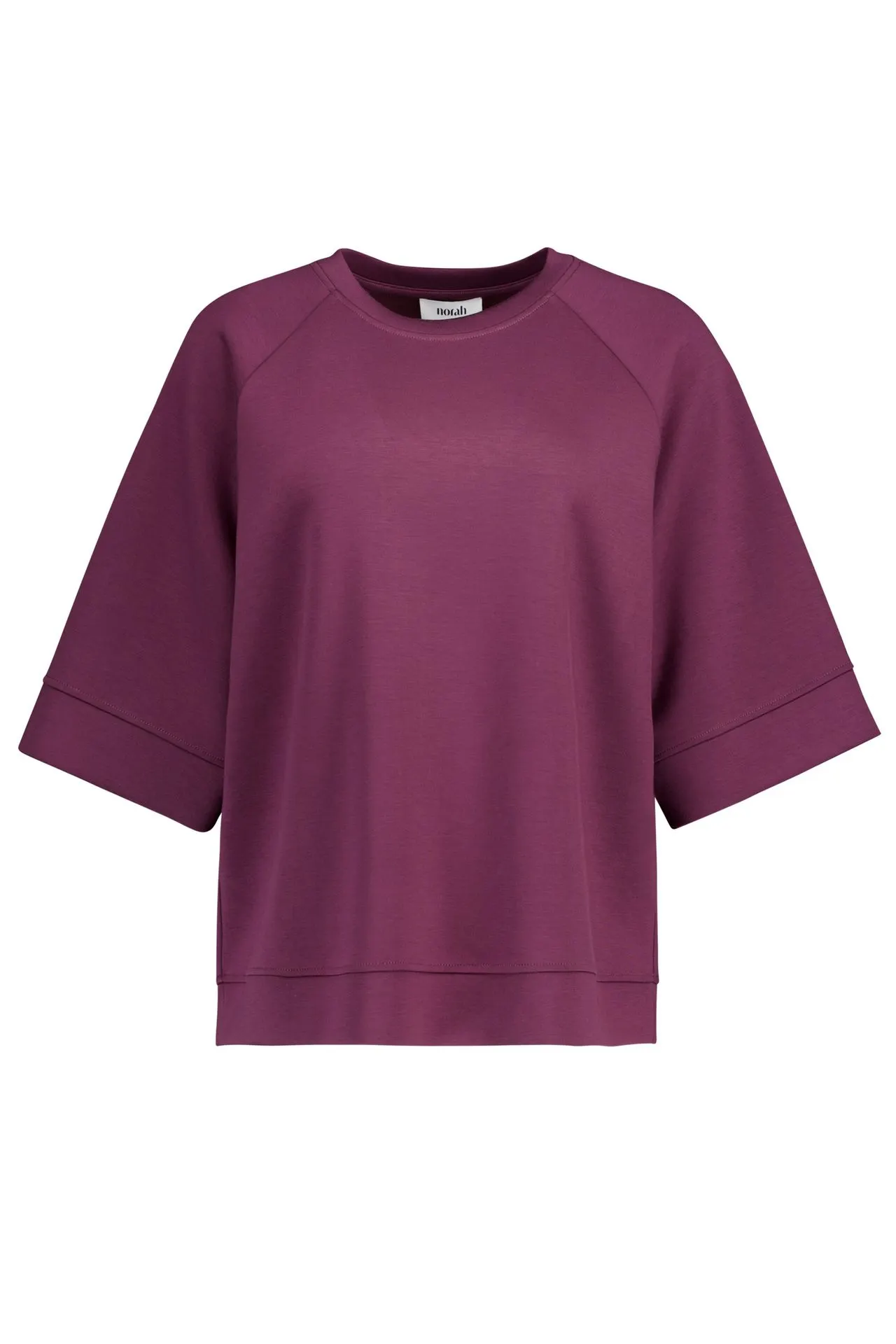 Oudroze shirt met raglanmouwen