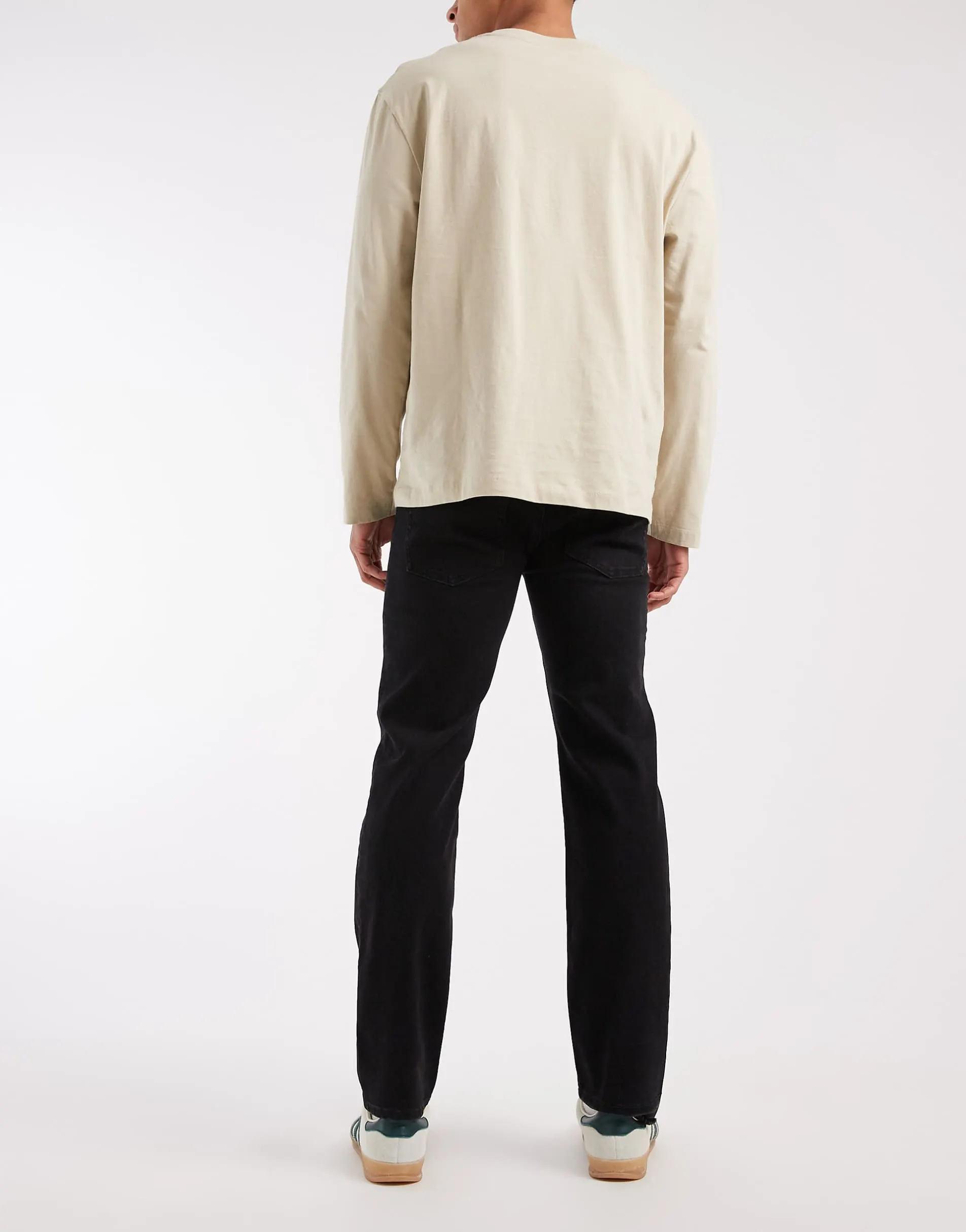 Jack & Jones Clark straight fit jeans in black
