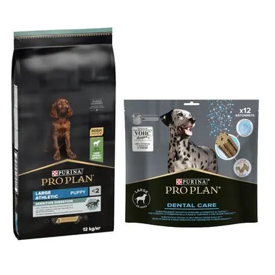 PURINA PRO PLAN 12 / 14 kg + friandises Dental Care 345 g ou 426 g offertes !
