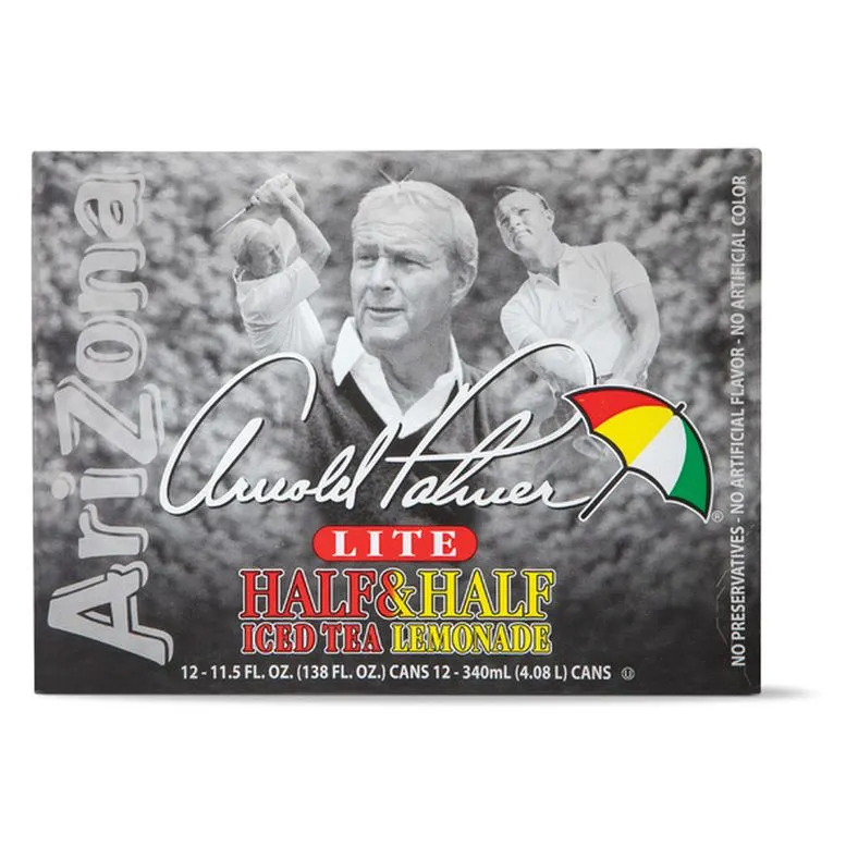 Arizona Arnold Palmer Lite Half & Half Iced Tea Lemonade - 12 Pack, 11.5 fl oz Cans