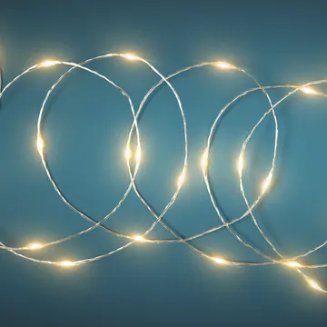 Catena Luminosa 300 microled Bianco caldo 22,5 metri