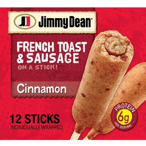 Jimmy Dean Cinnamon French Toast & Sausage on a Stick, 30 oz, 12 Ct (Frozen) $9.38 31.3 ¢/oz