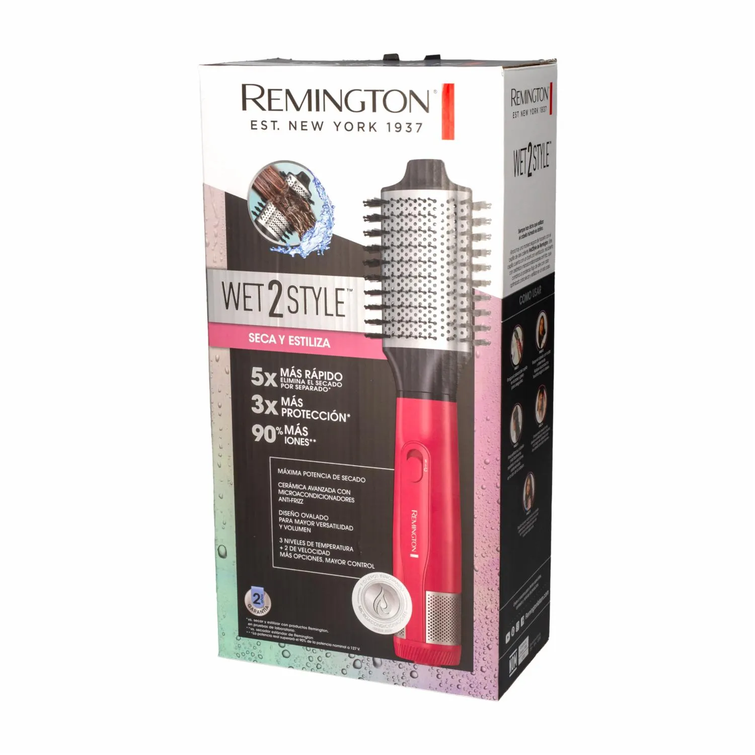 Cepillo De Cabello Aire Húmedo Y Seco AS15AB(110)F REMINGTON 110 V