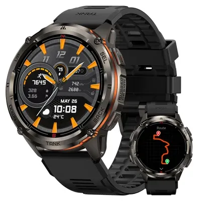 2025 KOSPET TANK T3 ULTRA2 GPS Smartwatch Herren Smartwatch 5ATM Wasserdichte Uhr 480 mAh IP69K Wasserdicht