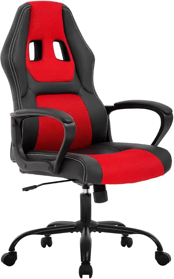 FDW Gaming Chair | Ergonomic Computer Desk Chair for Home Office | Red