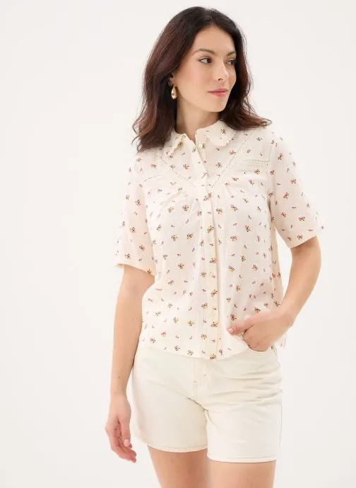 Hemden Pcjollie 2/4 Shirt Wvn Bc dames beige