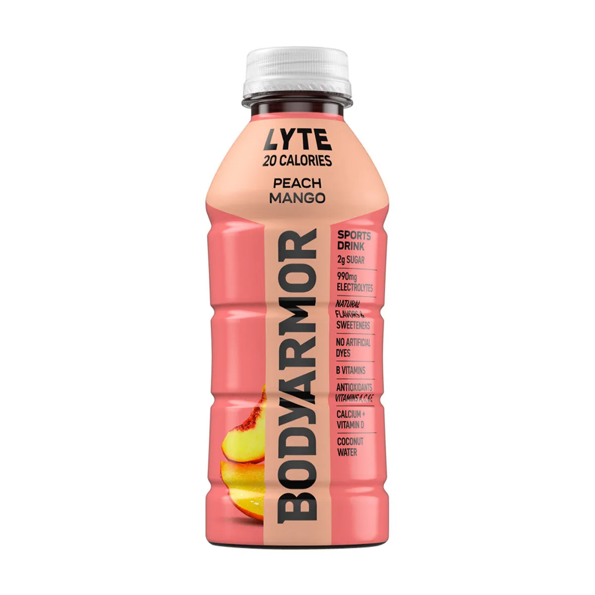 BODYARMOR Lyte Electrolyte Sports Drink, Peach Mango, 16 fl oz