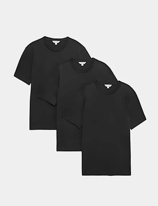 3er-Pack T-Shirts aus Supima®-Baumwolle