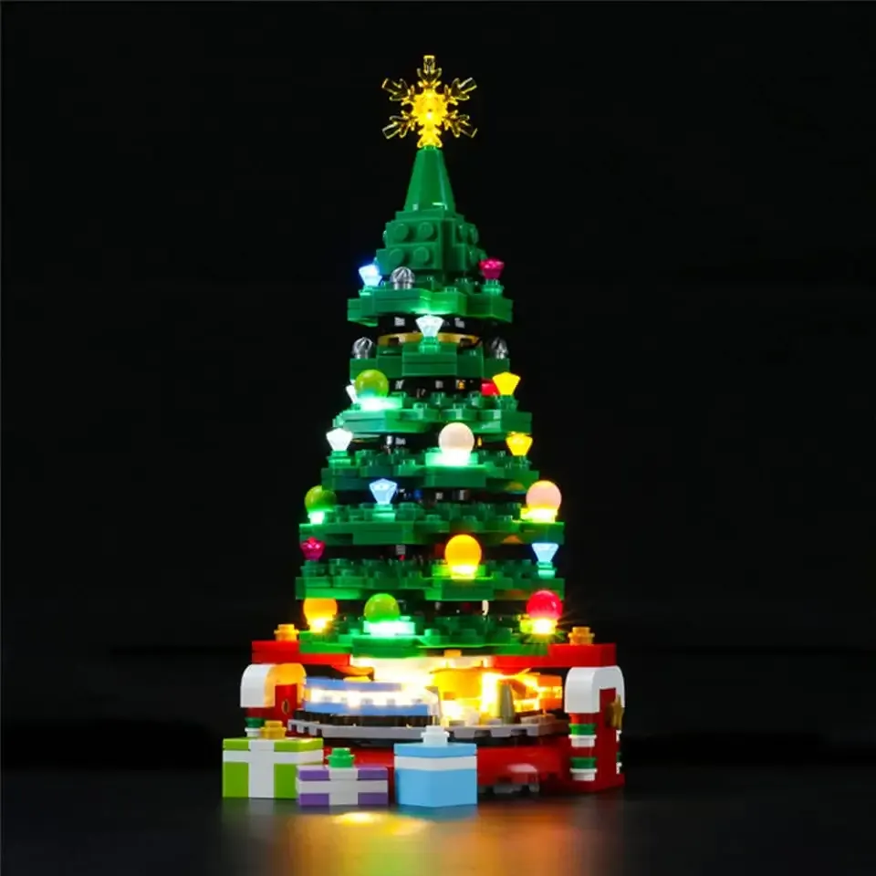 LED Light Kit Compatible with Lego Christmas Tree - Lighting Set for Creator 40338 Building Model (Model Set Not Included)