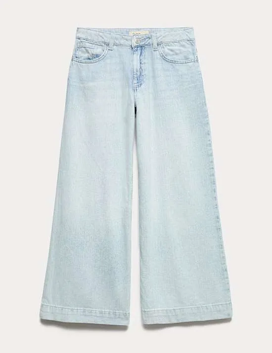 Wide Leg Denim Jeans (6-16 Yrs)
